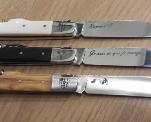 Lames et motifs personnalisés